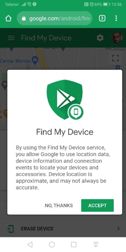 Find mY device
