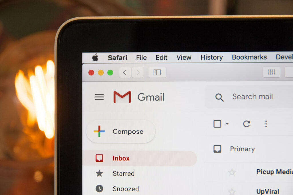 Gmail inbox page